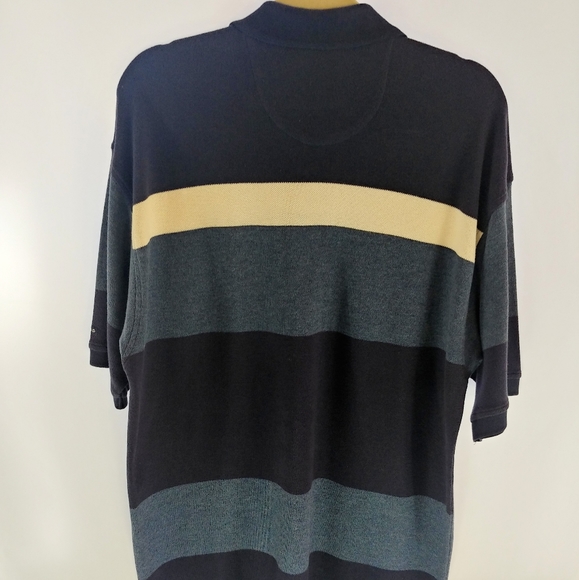 Izod two button polo size Large blue and cream - Picture 4 of 5